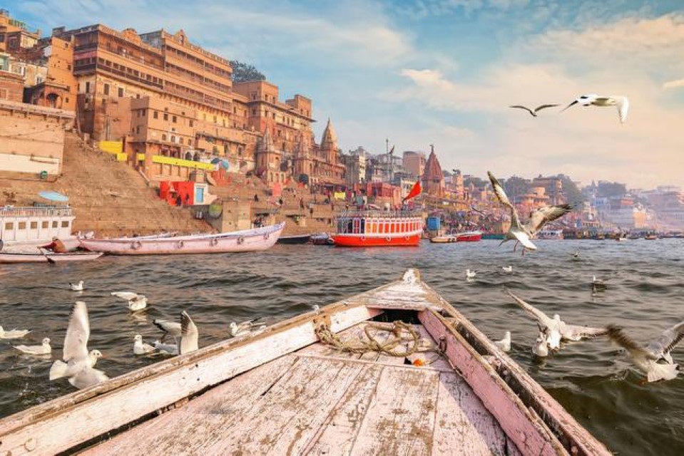 Hotel Sanskar at Ghatia Ghat on the Ganges River